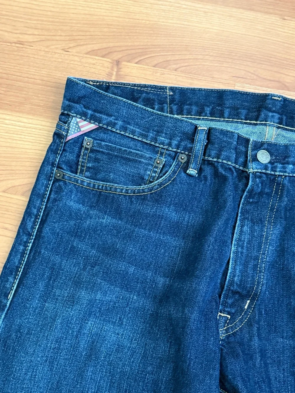 Denim & Supply Ralph Lauren Men’s 36x30 Straight Jeans USA Flag